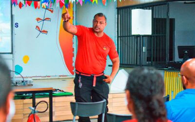 Treinamento do corpo de bombeiros